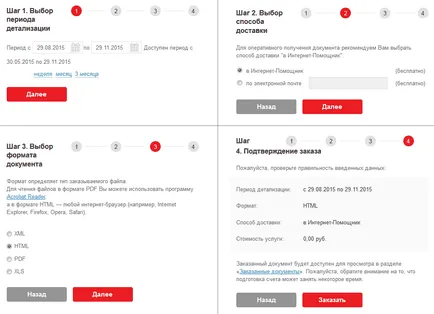 Részletes számla MTS