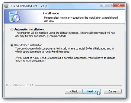 D-Fend Reloaded dos futtatni kedvenc játékok Windows 7, XP és Vista