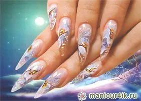 Nail design szárított virágok - szokatlan és helyi (köröm design) Nail design szárított virágok - szokatlan és fontos
