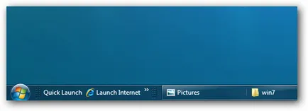 Hozzáadása a Gyorsindítás a tálcán a Windows 7 (futás) Hozzáadása a Gyorsindítás eszköztár a tálcán a Windows 7