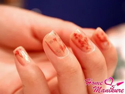 Nail design szárított virágok kép és video tutorials (fotó) Nails tervezés szárított virágok kép és videó oktatóanyagok