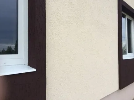 A homlokzati vakolat szú fotó homlokzat magánházak és a technológia, hogy felhívja a dekoratív kompozíció