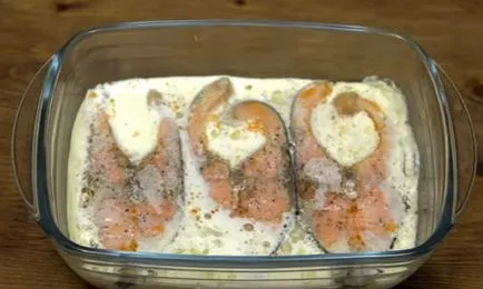 Trout sült a kemencében