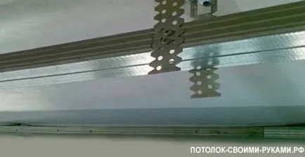 Gipsz mennyezeti megtanulják, hogyan kell rögzíteni lapok