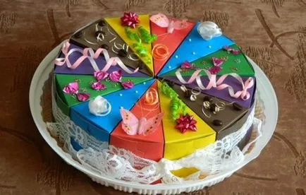 Így papíron torta kezét részletesen, képekkel, különböző