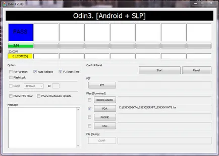 Hogyan kell helyesen villogni android-eszközön keresztül Odin - gyik az Android OS