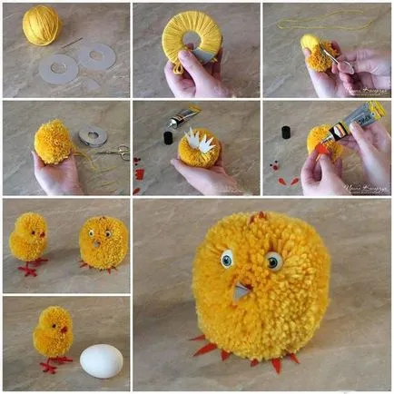 Milyen játékokat lehet tenni a pom-poms (lépésről lépésre magyarázat)