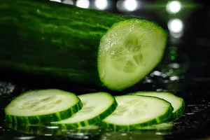 Hogy szépen vágott julienne uborka - nő s nap (cut) Hogy szépen vágott julienne uborka - nő s nap