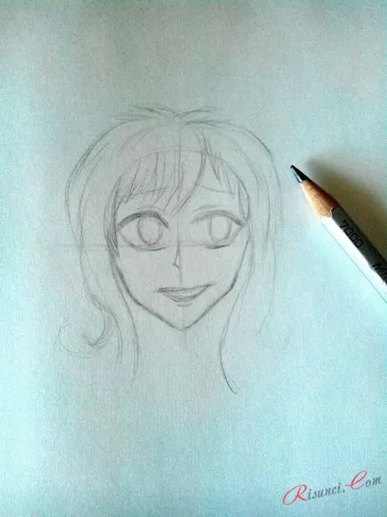 Hogyan kell felhívni anime lány, ceruzarajzokkal szakaszokban