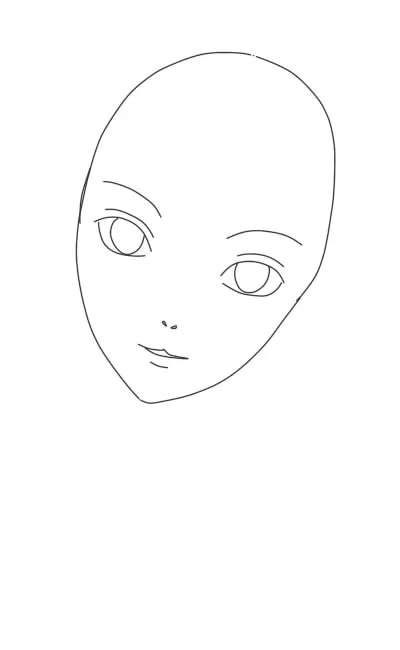 Hogyan kell felhívni anime lány arca fokozatosan ceruza, lessdraw
