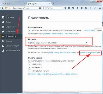 Hogyan lehet törölni a cookie-k (cookie) a böngésző, a blog Alekseya Sedyh, a beruházások és jövedelem az interneten