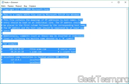 Hogyan vissza teljesen a hosts fájlt a Windows 10, 8 (store) Hogyan vissza teljesen a hosts fájlt a Windows 10, 8