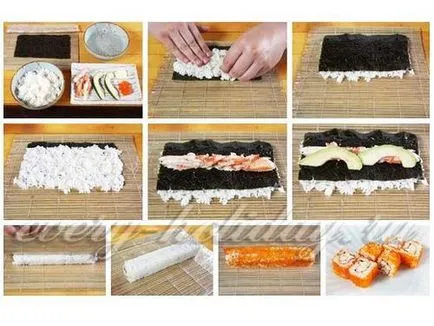 Hogyan csomagolja sushi tekercsek és otthon