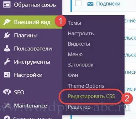 Hogyan kell szerkeszteni a css wordpress oldalon, hogyan lehet egy WordPress honlap