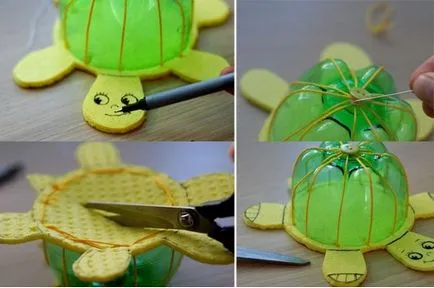 Hogyan készítsünk egy teknős ki a műanyag palackok kezük (saját) Hogyan készítsünk egy teknős ki a műanyag palackok saját kezűleg