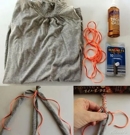 Hogyan készítsünk egy karkötőt ki szövet és kötött kelmék saját kezűleg