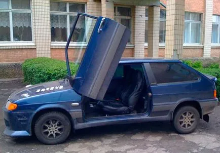 Hogyan készítsünk Lambo ajtók kezüket - használati utasítás, szerelési ábrák, rajzok Lambo Fa