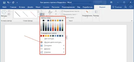 Hogyan készítsünk nyilak egy Word