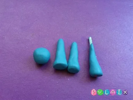 Póni kápráztató szivárvány kötőjel gyurma szakaszaiban
