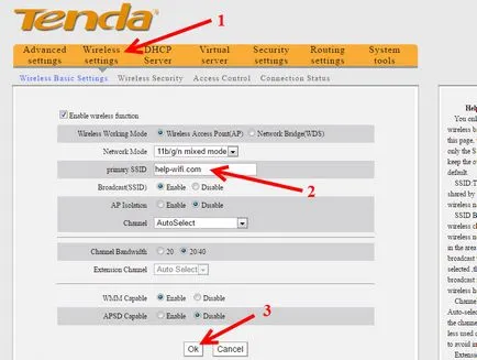 Hogyan változtassuk meg a nevét, a Wi-Fi hálózat (SSID) a routeren