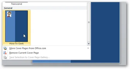 Hogyan hozzunk létre egyéni borítóoldalai a Microsoft Word 2010