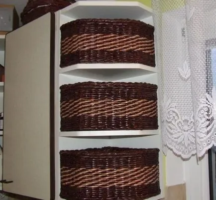 Hogyan szőni kosarat újság csövek, fotó, video (fotó) Hogyan szőni kosarat újság csövek, fotó, videó