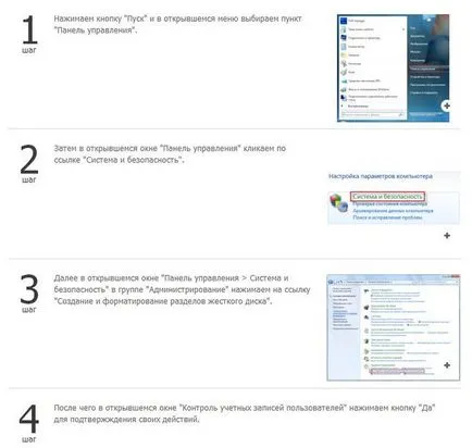 Hogyan hozzunk létre partíciót a Windows 7 merevlemez