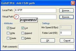Hogyan kell telepíteni és beállítani egy különleges ftp-server