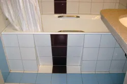 Hogyan zárjuk az alján a fürdő kezével számos módon (fotó)
