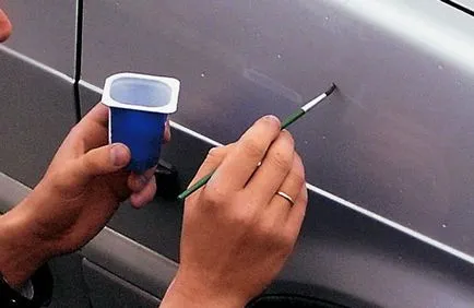 Mint a festék, javított vagy zapolirovat mély és sekély karcolások az autón, és ártalmatlanítási módszerek (mély) Mint a festék, javított vagy zapolirovat mély és sekély karcolások az autón, és ártalmatlanítási módszerek