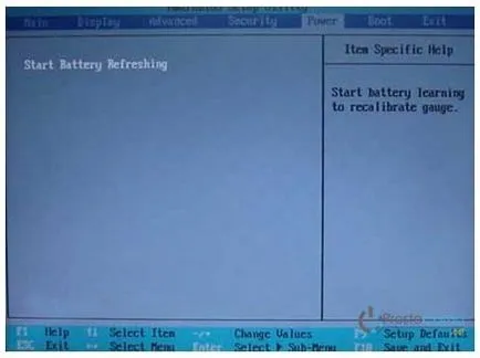 Kalibrálása laptop akkumulátor