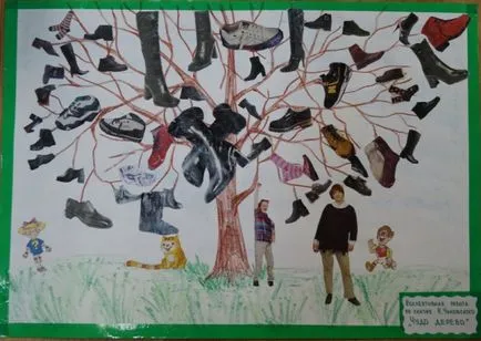 Kollázsok segítségével újságkivágások a gyermekek kreativitását