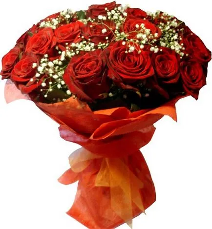 Készítmények esküvői csokrok pionokról, liliom, tulipán, liliom, orchidea, szegfű, brossok és