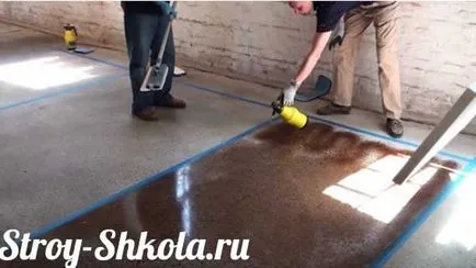 Dye beton kezüket festés technológia! (A) Dye beton kezüket festés technológia!