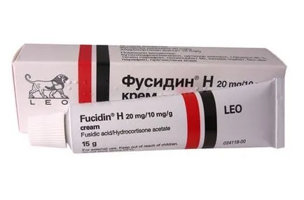 Krém Fucidinum használati utasítást, ár, vélemények, leírások