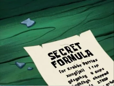 Krabsburger recept Spongyabob