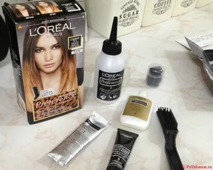 Hajfesték L'Oreal Ombre színpaletta (szín) Hajfesték L'Oreal Ombre színpaletta