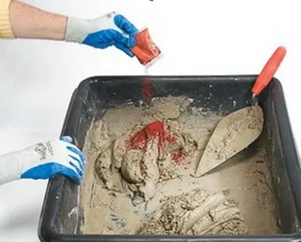 Dye beton kezüket festés technológia! (Festékek beton kezüket video fotó) Dye beton kezüket festés technológia!