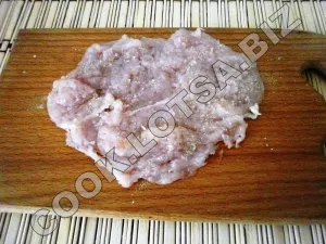 Csirke tekercs sajttal - ízletes házi lépésre recept fotók