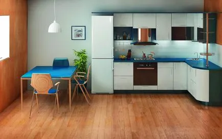 Hová tegye a hűtőbe egy kis vagy nagy, modern konyha