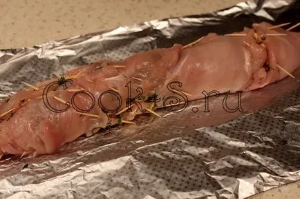 Csirke roll sajttal - lépésről lépésre recept fotókkal, snack (tekercs) Csirke roll sajttal - lépésről lépésre recept fotókkal snack