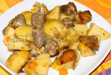 Csirkék szívéből burgonya, párolt multivarka - recept csicseriborsó szívek c (csirke) Csirke szívek burgonyával, párolt multivarka - recept csicseriborsó szív