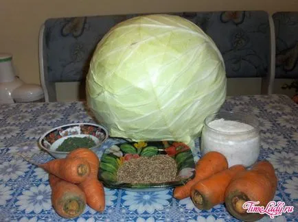 Savanyúkáposzta recept fotó (orosz) Savanyúkáposzta recept egy fotó