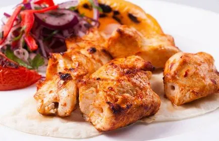 Pác grill csirke receptek képekkel, főzés titkait, míg a pácolás shish kebab származó