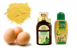 Haj maszk mézzel, brandy és egyéb alkatrészek (haj) Haj maszk mézzel, brandy és egyéb alkatrészek