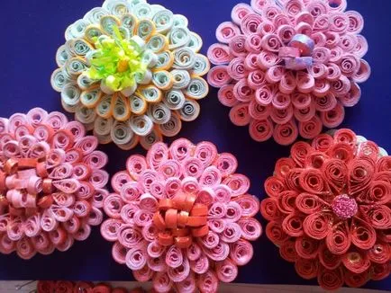 Mesterkurzus virágok Quilling technikák kezdőknek fotók és videó