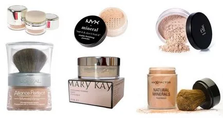 Mineral Powder legjobb márka rangsor, hogyan válassza ki és alkalmazza