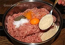Húskenyér darált hús és a sajt - egy recept lépésről lépésre fotók (hús) Fasírt a darált hús és sajt - egy recept lépésről lépésre fotók