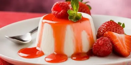 Panna cotta klasszikus desszert recept otthon, kalória, fajta