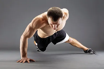 Push-up egyrészt olyan módon, hogy megtanulják, hogyan kell csinálni push-up